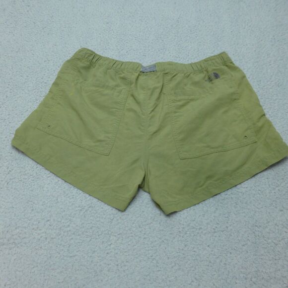 The North Face Shorts Womens Large Green Belted Hiking Outdoor Pockets - Picture 2 of 12